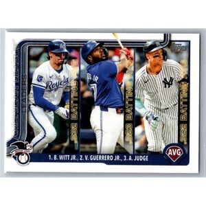 Aaron Judge Vladimir Guerrero Jr 2025 Topps Leaders Baseball Card